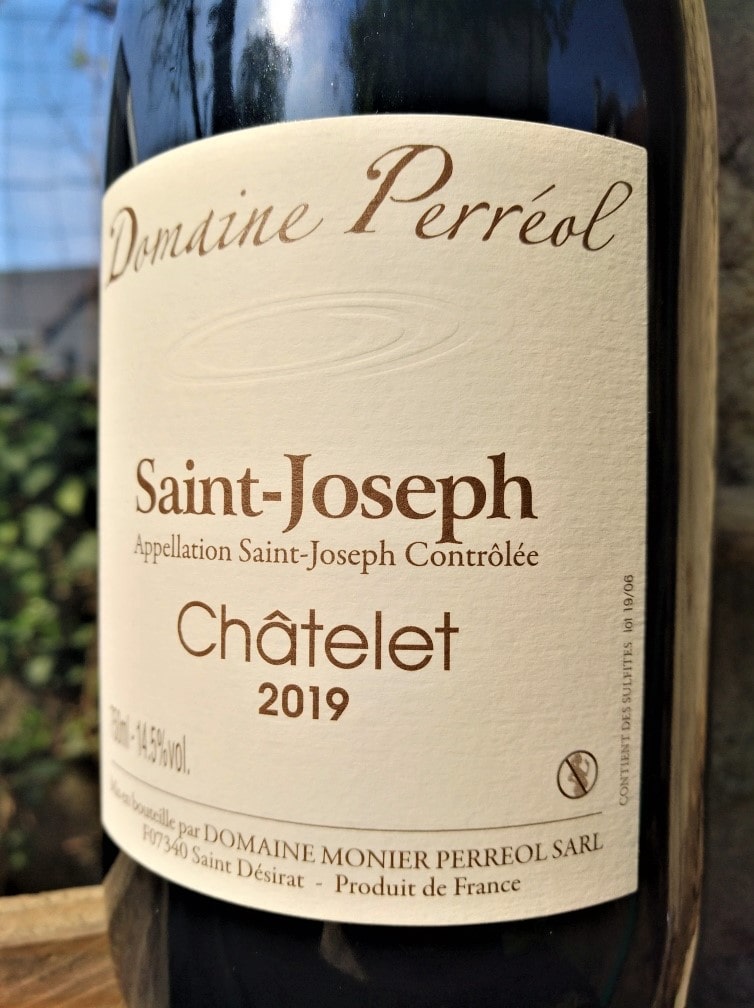 Saint-Joseph Châtelet 2019, Domaine Monier Perréol naturedevin.com