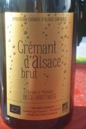 Crémant Brut d'Alsace, Domaine Beck-Hartweg naturedevin.com