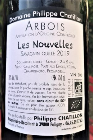 Savagnin ouillé Les Nouvelles 2019, Domaine Chatillon naturedevin.com