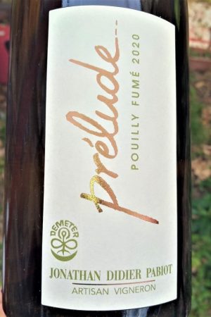 Pouilly Fumé Prélude 2020, Domaine Pabiot naturedevin.com