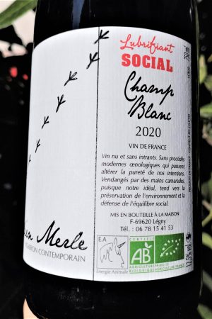 Champ Blanc 2020, Lubrifiant Social Domaine Julien Merle naturedevin.com