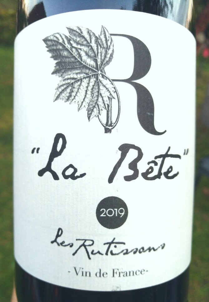 "La Bête" 2019, Domaine des Rutissons naturedevin.com