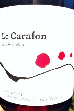 Le Carafon des Acolytes 2021, Domaine des Accoles naturedevin.com