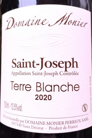 Saint-Joseph Les Terres Blanches 2020, Domaine Monier-Perréol naturedevin.com
