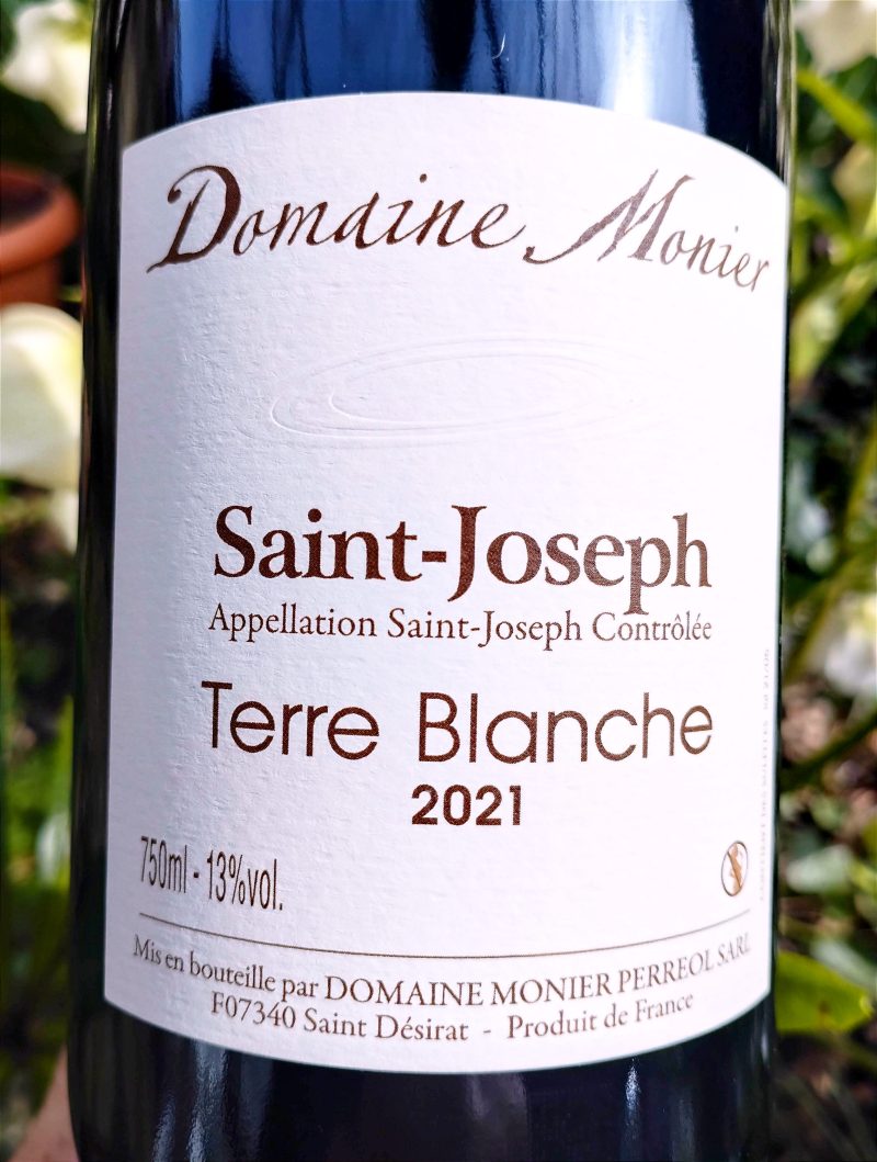 Saint-Joseph Terre Blanche 2021, Domaine Monier Perréol naturedevin.com