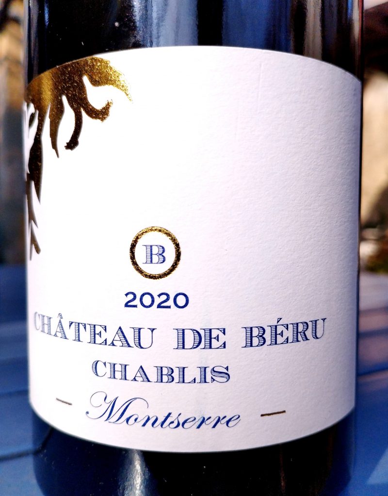 Chablis Montserre 2020, Château De Beru naturedevin.com