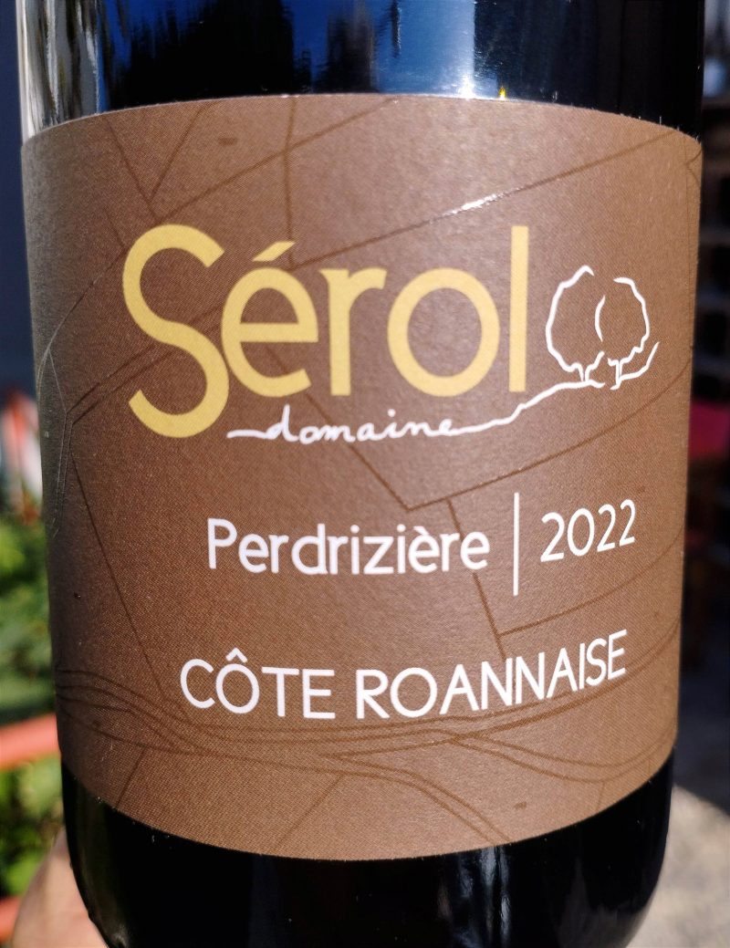 Perdrizières 2022, Domaine Sérol naturedevin.com