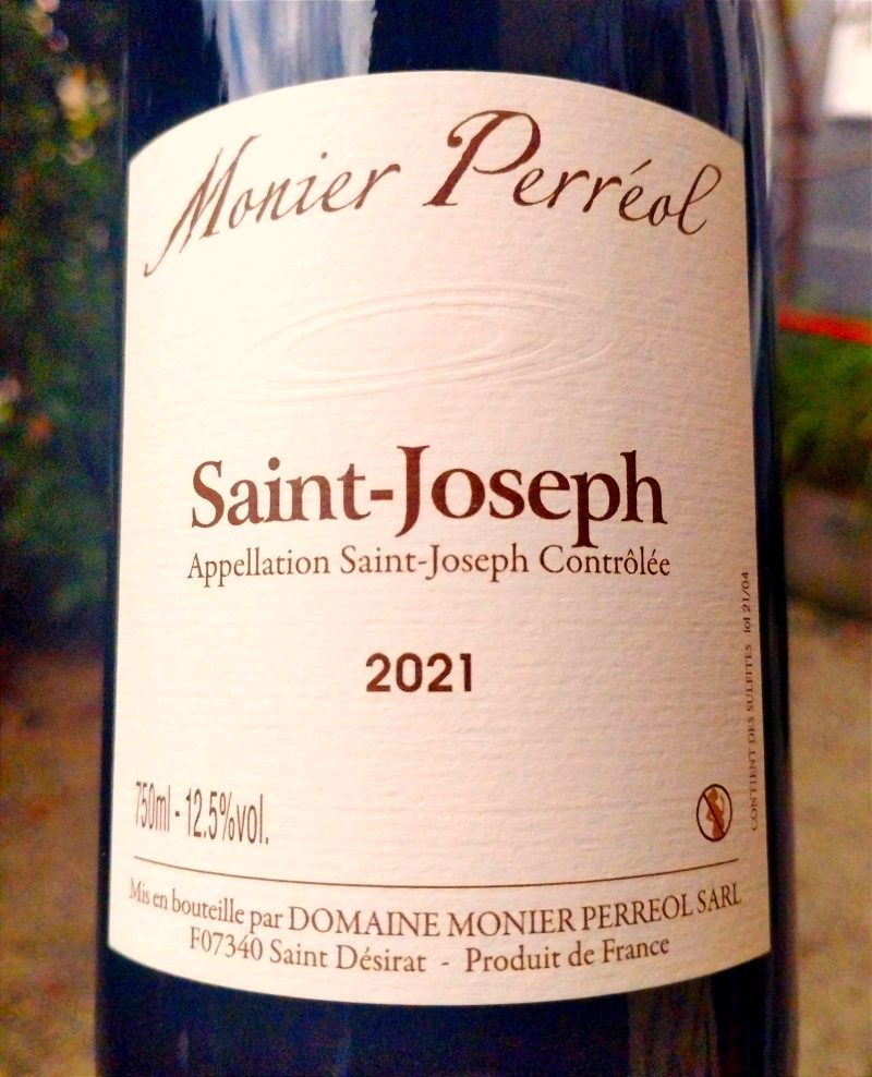 Saint-Joseph Tradition 2021, Domaine Monier-Perréol naturedevin.com