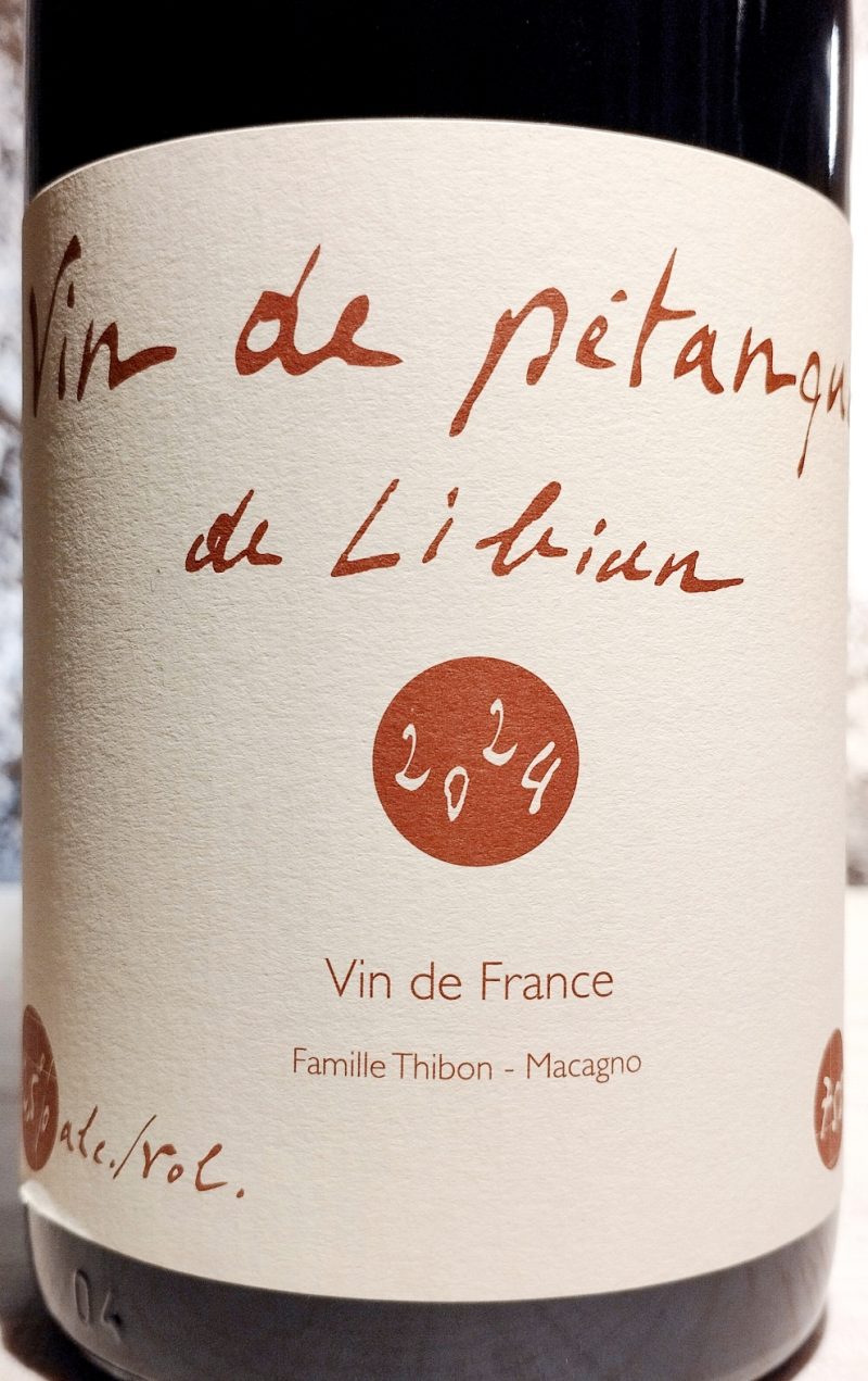 Vin de Pétanque 2024, Mas de Libian naturedevin.com